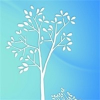 蓝色背景头像图片