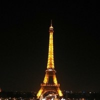 夜幕下的埃菲尔铁塔头像图片
