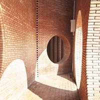 红砖艺术造型头像图片