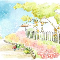 手绘素描风景头像图片