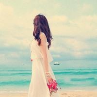 海边伤感的背影头像图片