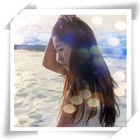 框框中的美女头像图片