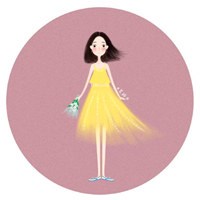 圈圈里的小萌妹头像图片