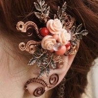 精灵般的耳饰头像图片