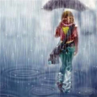 唯美雨季头像图片
