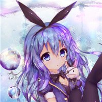 流光溢彩的少女头像图片