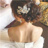 婚礼那天的发型头像图片