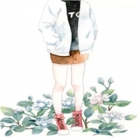 花与少女头像图片