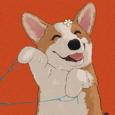 来波简约，憨批，手绘情侣头像(图6)