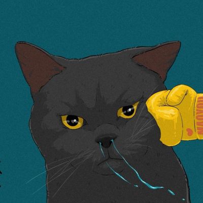 来波简约，憨批，手绘情侣头像(图7)