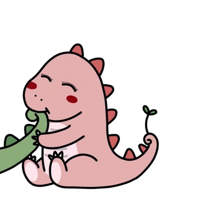 可爱小恐龙情侣头像。(图4)