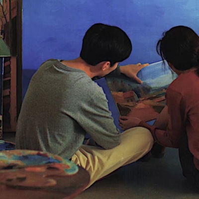 唯美情头“近视的女孩子隔的再远也能看清喜欢的男孩子.”(图5)