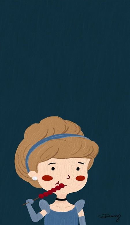 可爱手绘情侣甜蜜壁纸大全 黄昏到来时买上一簇花(图8)