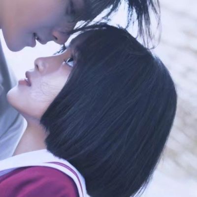 一对两张意境魅力真人情头.翻墙陪你看月亮(图4)