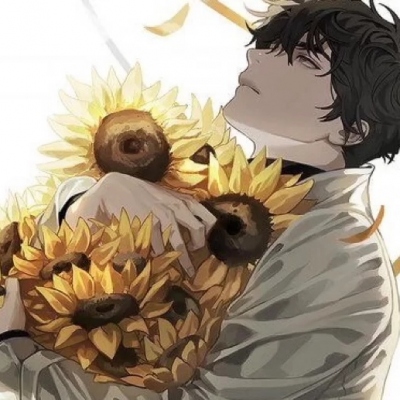 向日葵男生版我希望躺在向日葵上，即使沮丧，也能朝着阳光。(图8)