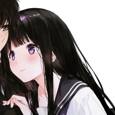 一对两张手绘魅力情侣头像｜你与日落皆在.(图6)