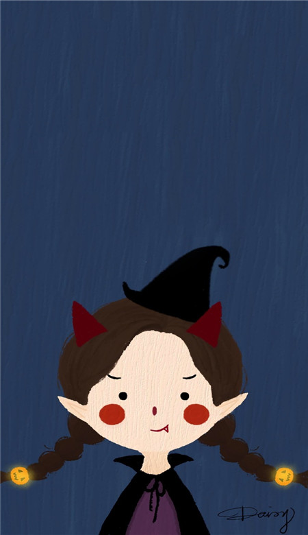 可爱手绘情侣甜蜜壁纸大全 黄昏到来时买上一簇花(图2)