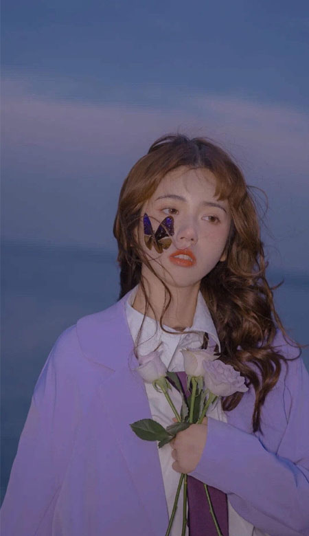 2021紫色系适合女孩子的唯美好看的手机壁纸 高清质感的女生手机皮肤(图9)