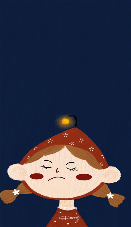 可爱手绘情侣甜蜜壁纸大全 黄昏到来时买上一簇花(图6)