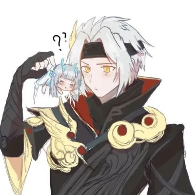 西施曜 情侣头像  ​​​你说你要和我共白头 我染完你又说我非主流(图2)