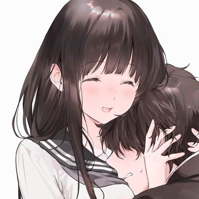 一对两张手绘动漫情侣头像集｜花朝十二时(图1)