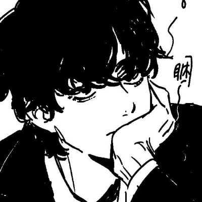 帅气黑白男头(图14)