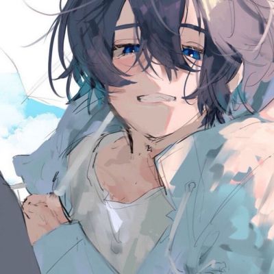 手绘温柔气质动漫男头集｜是你来晚了(图3)