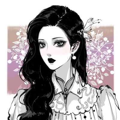 黑白手绘漫头(图2)