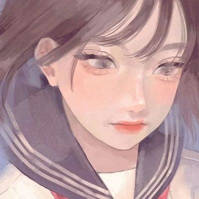 氛围感插画手绘女头集｜我就不陪你了(图6)