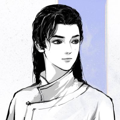 黑白手绘漫头(图3)