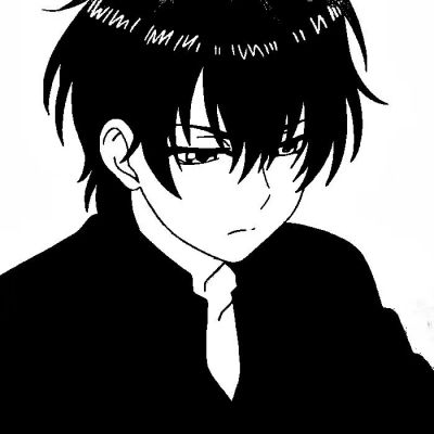 #黑白的男生头像(图4)