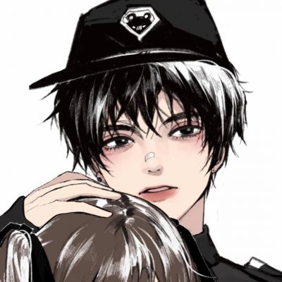 一对两张手绘意境动漫情侣头像｜存在即合理(图8)