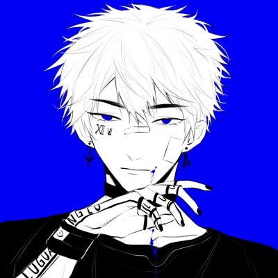 手绘意境优质动漫男头集｜满天星可以吗(图3)