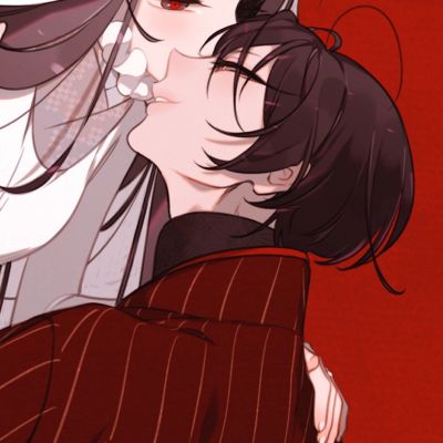 一对两张手绘动漫情侣头像集｜花朝十二时(图4)