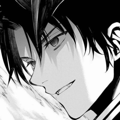 黑白意境手绘动漫男头集｜不要吵醒我(图4)