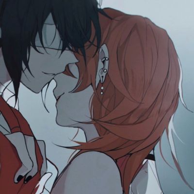 一对两张手绘动漫情侣头像集｜鲜花沿途盛放(图2)