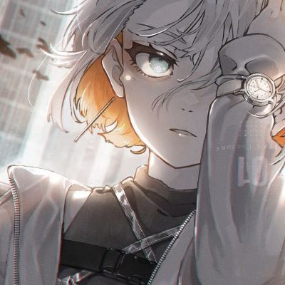 手绘意境优质动漫男头集｜出来看月亮吗(图9)