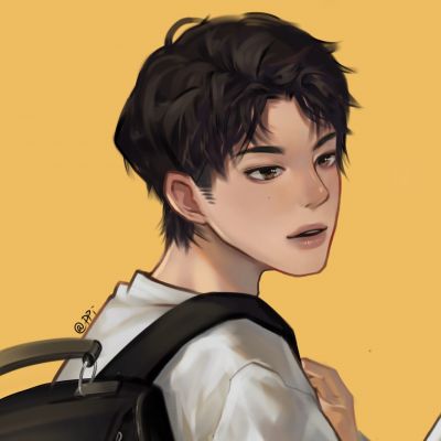 一对两张手绘意境动漫情侣头像｜舍不得月亮(图9)