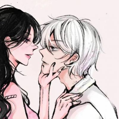 一对两张手绘意境动漫情侣头像｜存在即合理(图10)