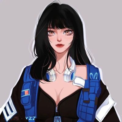 一对两张手绘意境动漫情侣头像｜舍不得月亮(图7)