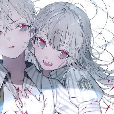 一对两张手绘意境动漫情侣头像｜存在即合理(图4)