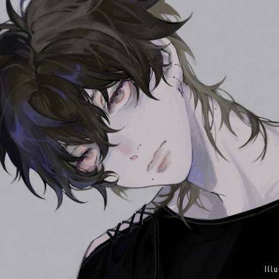 手绘温柔优质动漫男生头像｜让你失望了吧(图9)