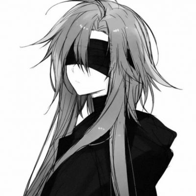 黑白意境手绘动漫男头集｜不要吵醒我(图5)