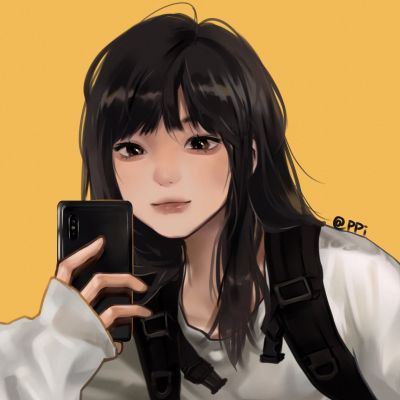 一对两张手绘意境动漫情侣头像｜舍不得月亮(图10)