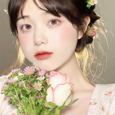 清新甜美气质真人女头集｜昨晚星河枕眠(图1)