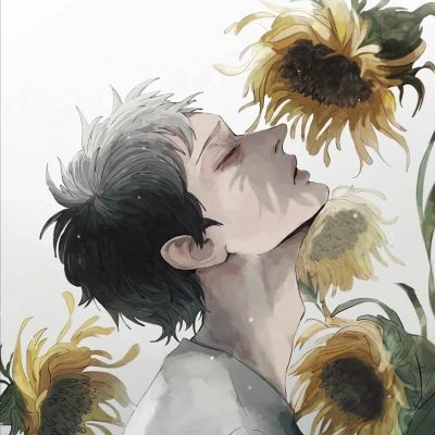 意境魅力手绘动漫男头集｜今晚也失眠(图2)