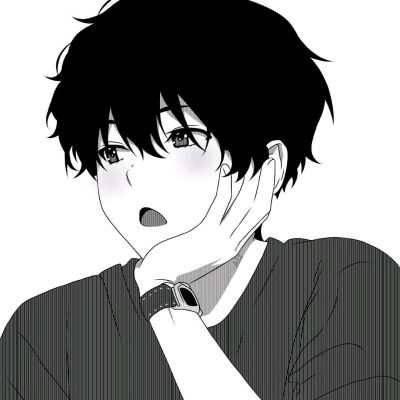 玥玥  黑白动漫超可爱情头，一对两张(图4)