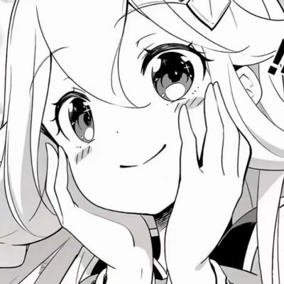 玥玥  黑白动漫超可爱情头，一对两张(图5)