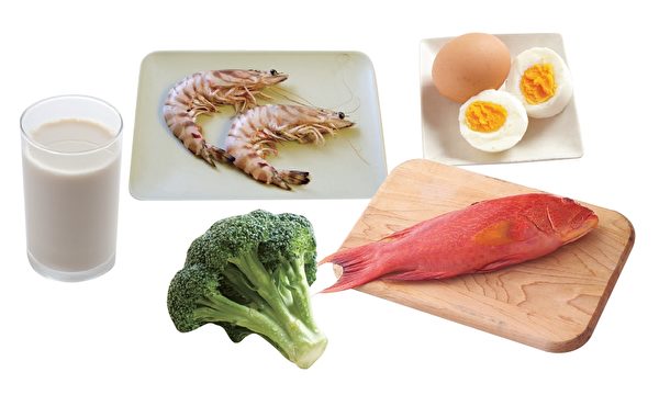 均衡摄取蔬菜、鱼、虾、牛奶、蛋含碘的食物,每日碘的摄取就会足够。(原水文化提供)