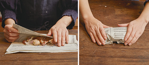 整颗大蒜的室温保存法。(联经提供)